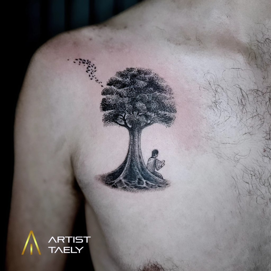 Black and grey tattoo Chiang Mai Artisan Ink