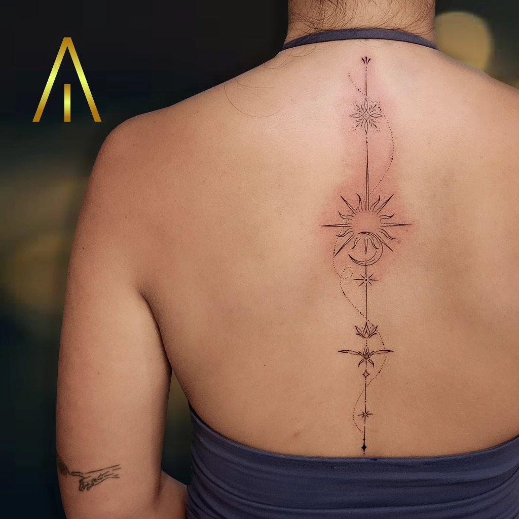Fine line tattoo Chiang Mai Artisan Ink