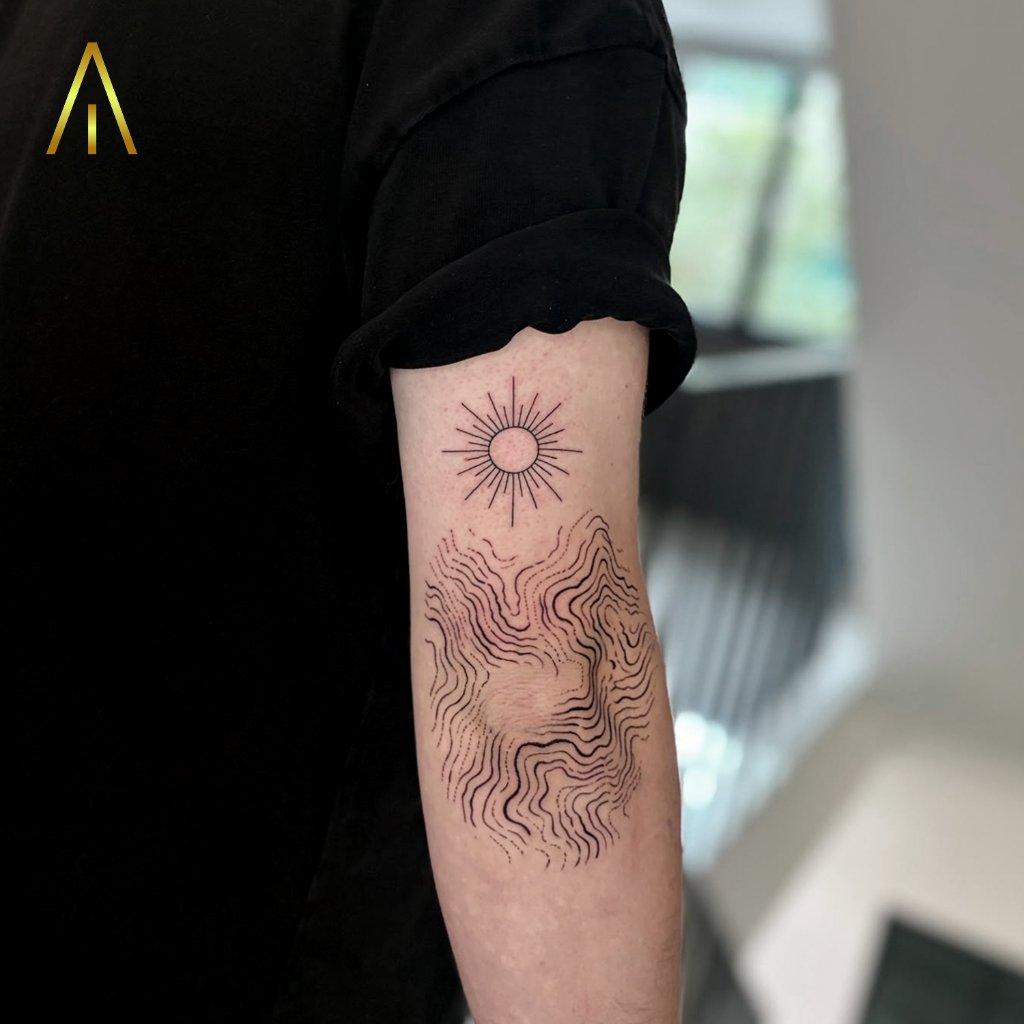 Fine line tattoo Chiang Mai