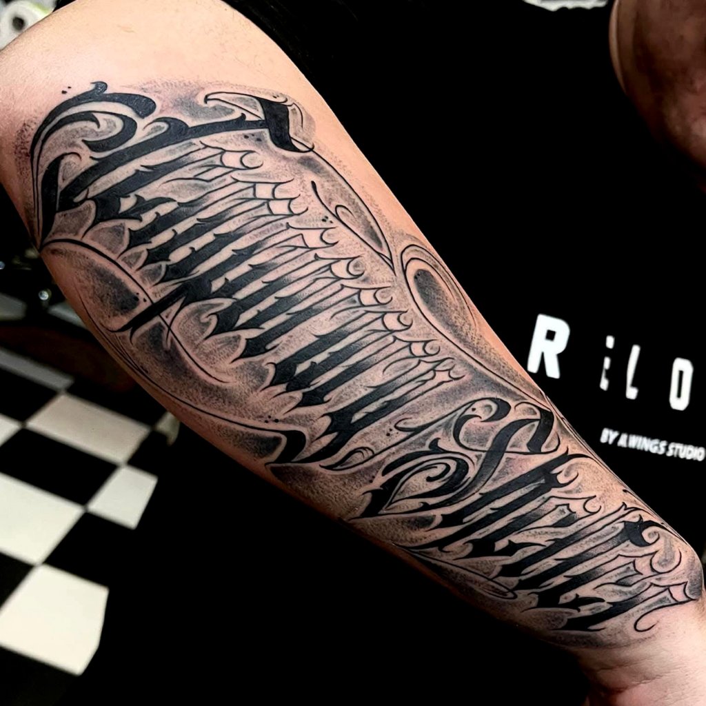 Jean blackwork tattoo Chiang Mai