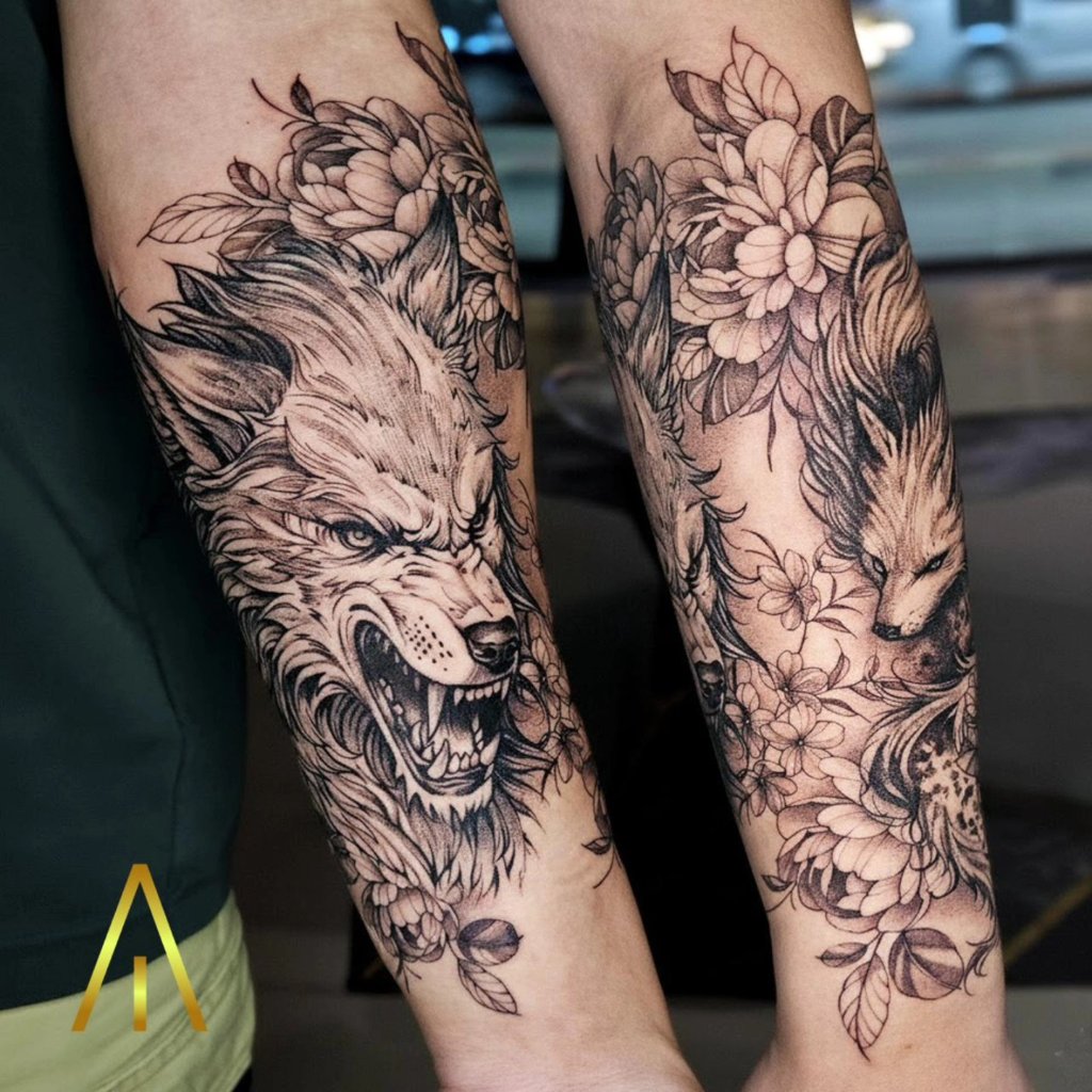 Black and grey tattoo Chiang Mai Artisan Ink