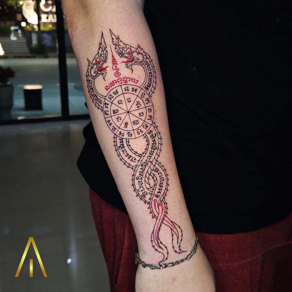 Sak Yant tattoo Chiang Mai Artisan Ink