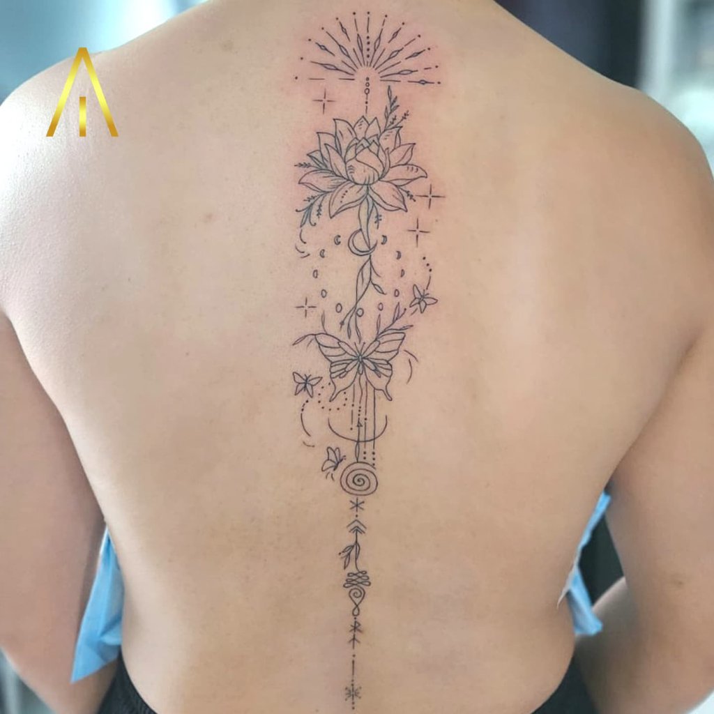 Fine line tattoo Chiang Mai Artisan Ink