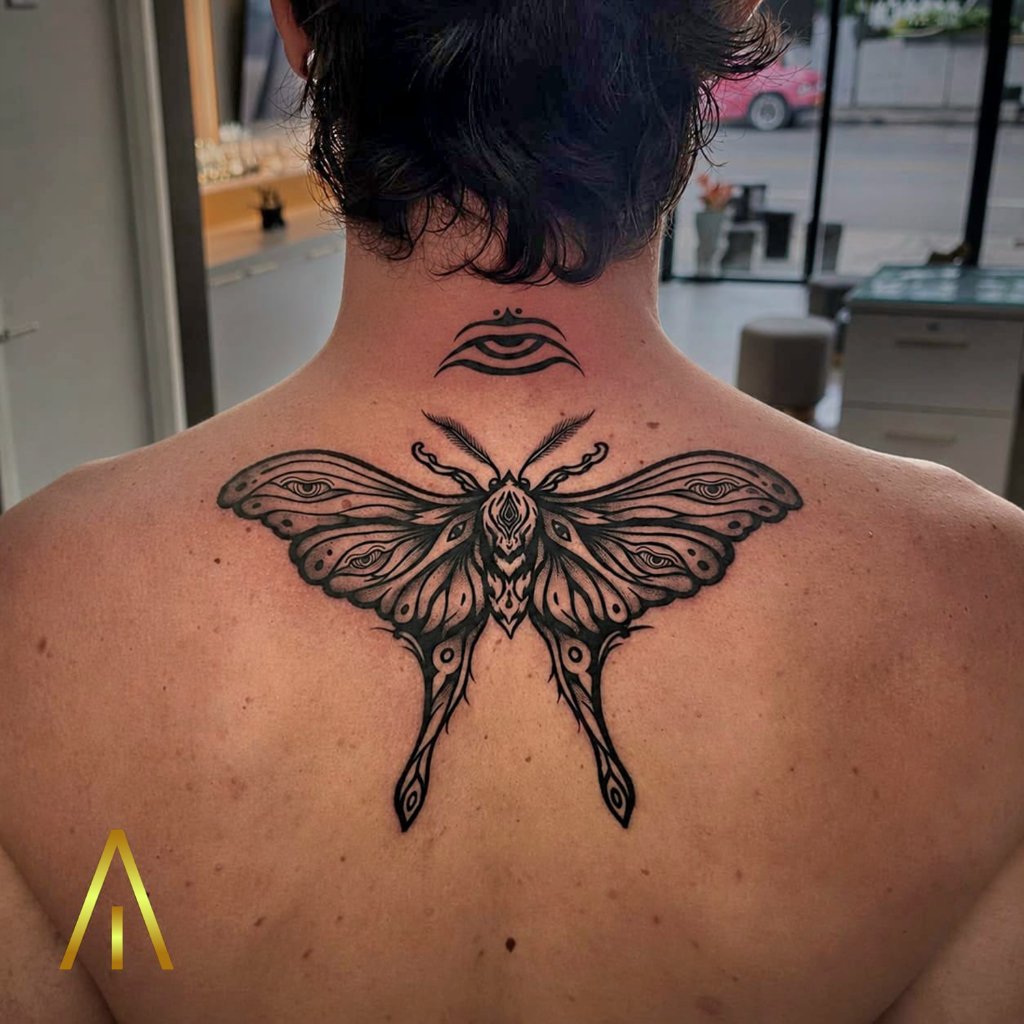 Blackwork tattoo artwork by Artisan Ink Chiang Mai