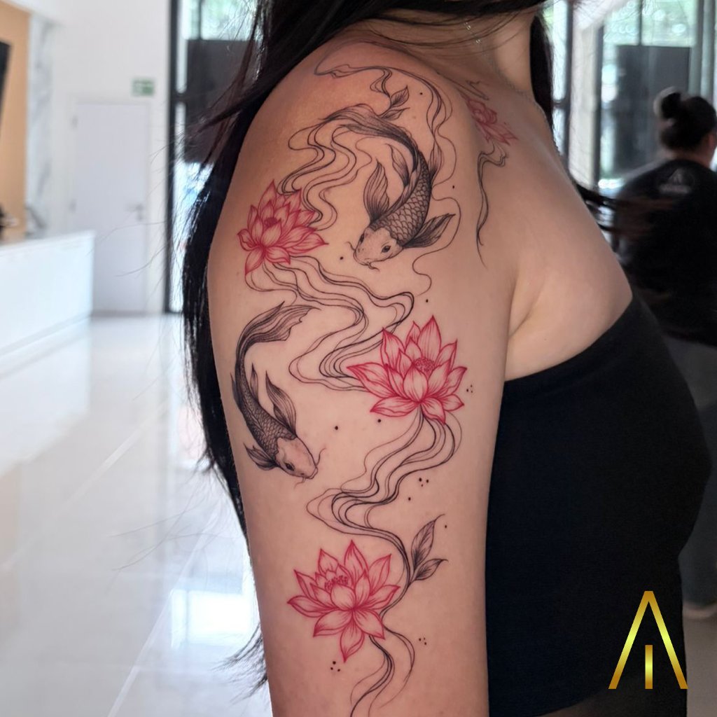 Fine line tattoo Chiang Mai Artisan Ink