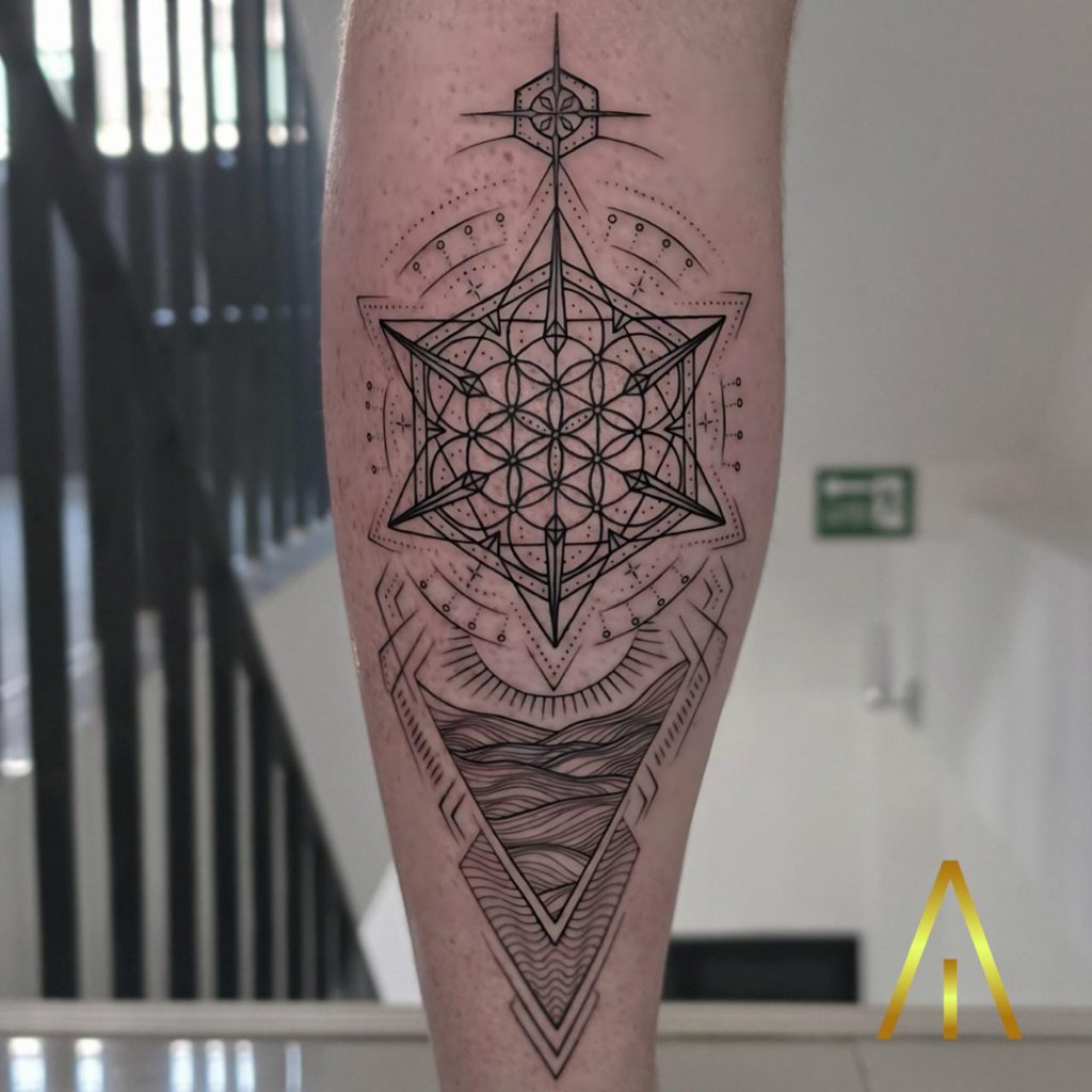 Katie geometric tattoo Chiang Mai
