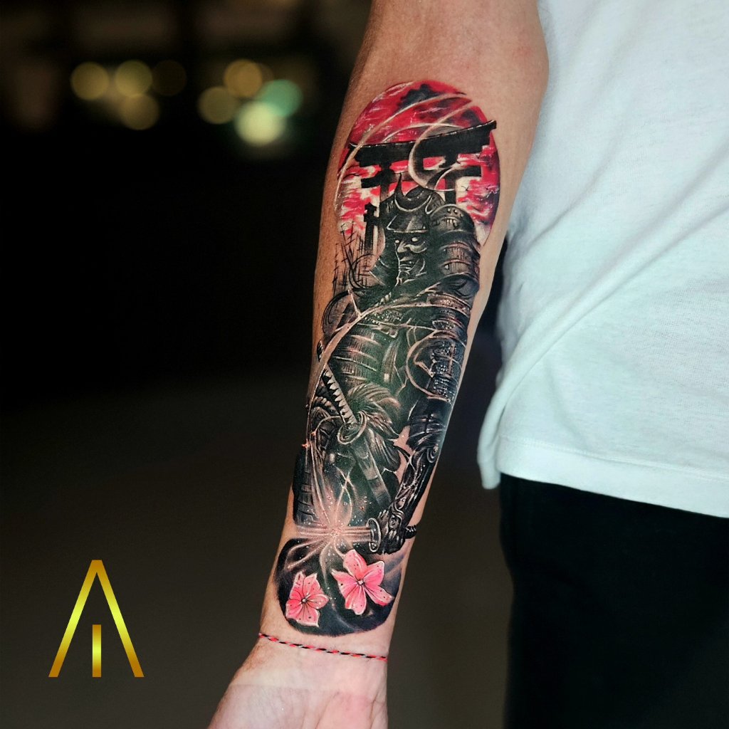 Black and grey tattoo Chiang Mai Artisan Ink