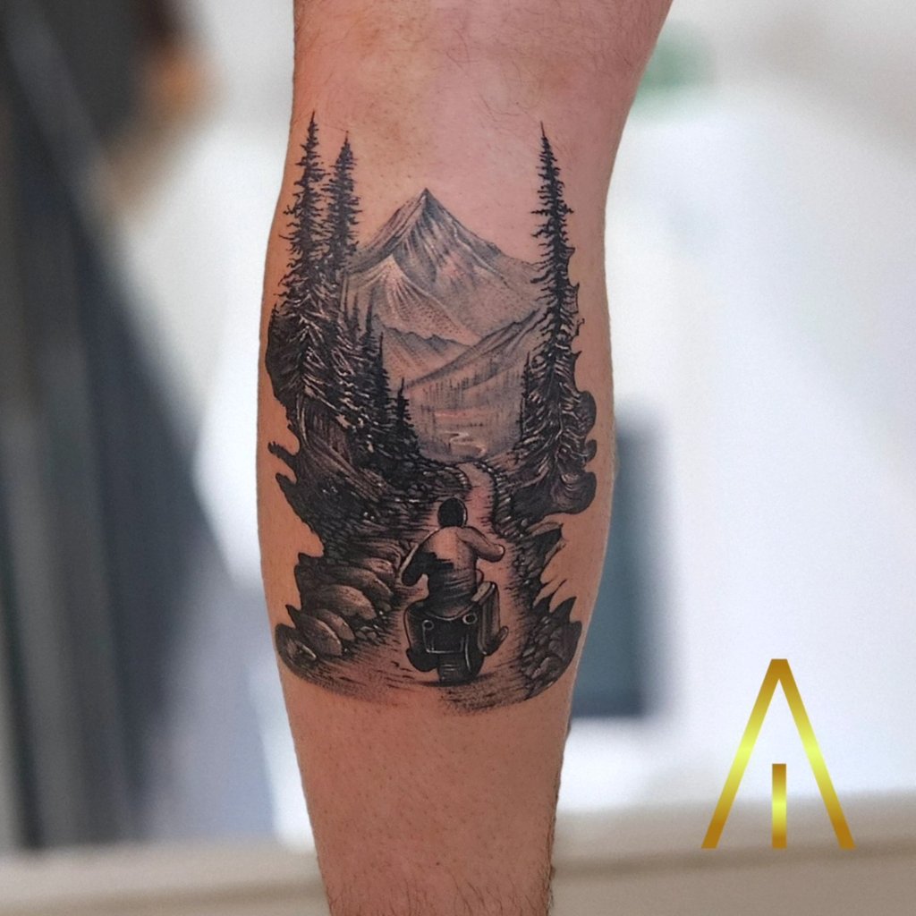 Black and grey tattoo Chiang Mai Artisan Ink