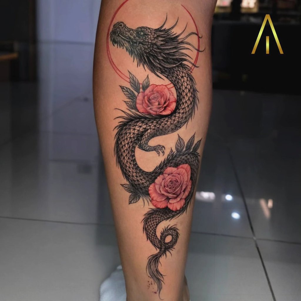 Blackwork tattoo Chiang Mai Artisan Ink