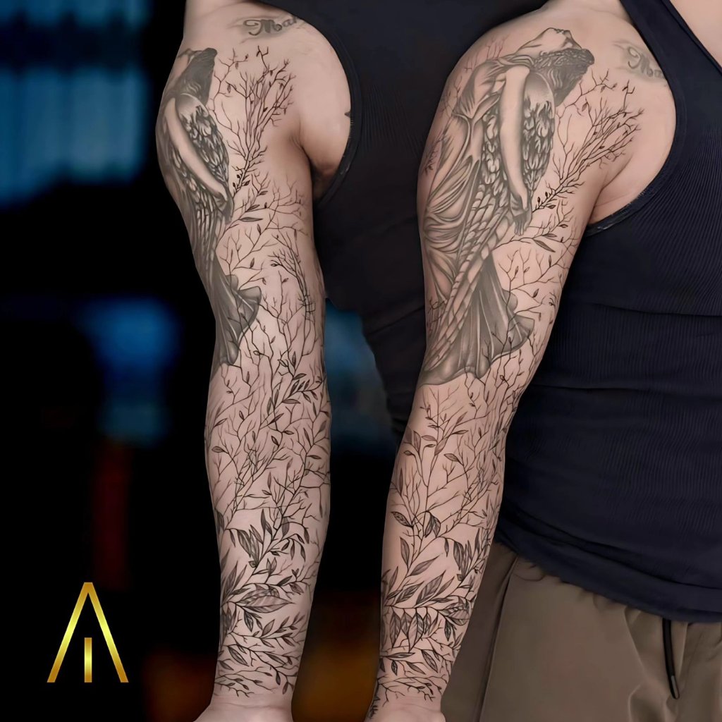 Fine line tattoo Chiang Mai Artisan Ink