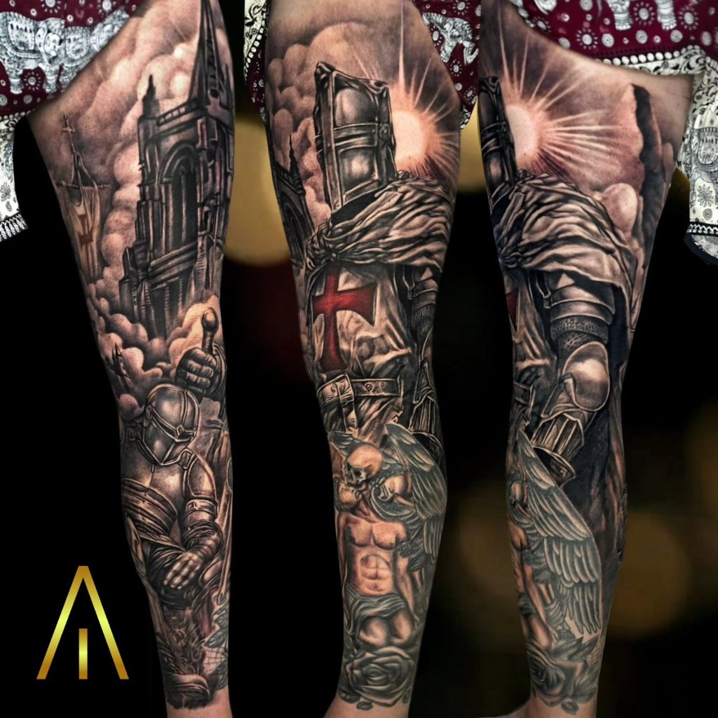 Blackwork tattoo Chiang Mai Artisan Ink