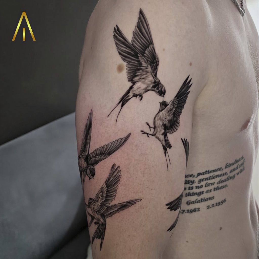 Black and grey tattoo Chiang Mai