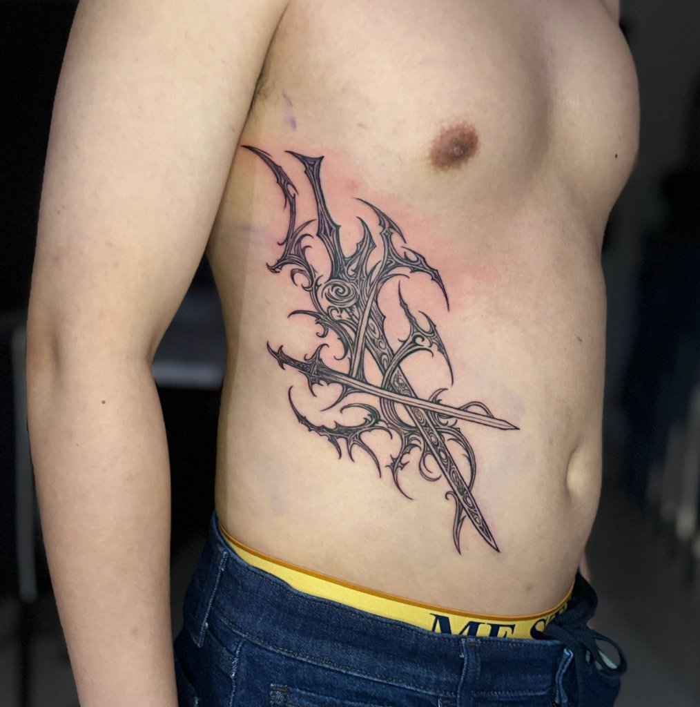 Blackwork tattoo Chiang Mai