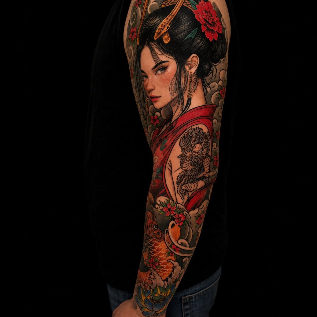 Japanese Tattoo — Artisan Ink custom tattoo studio, Chiang Mai