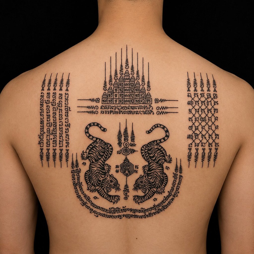 Sak Yant Tattoo — Artisan Ink custom tattoo studio, Chiang Mai