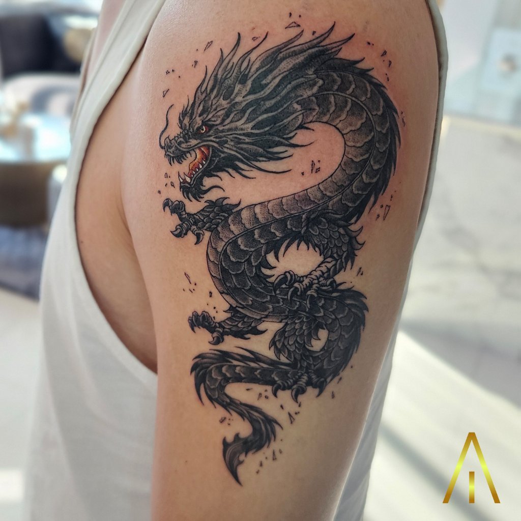 Blackwork tattoo Chiang Mai — Artisan Ink