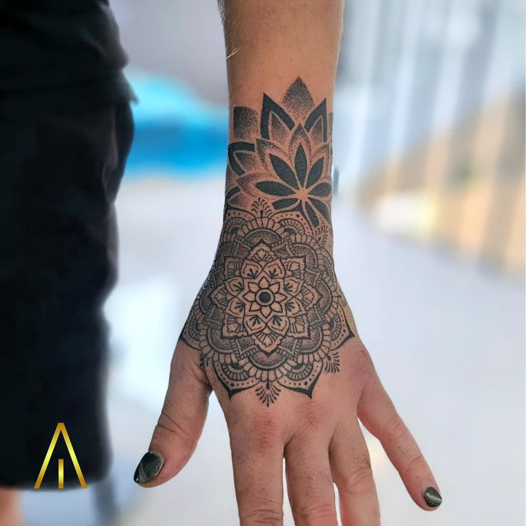 Polynesian geometric tattoo Chiang Mai Artisan Ink