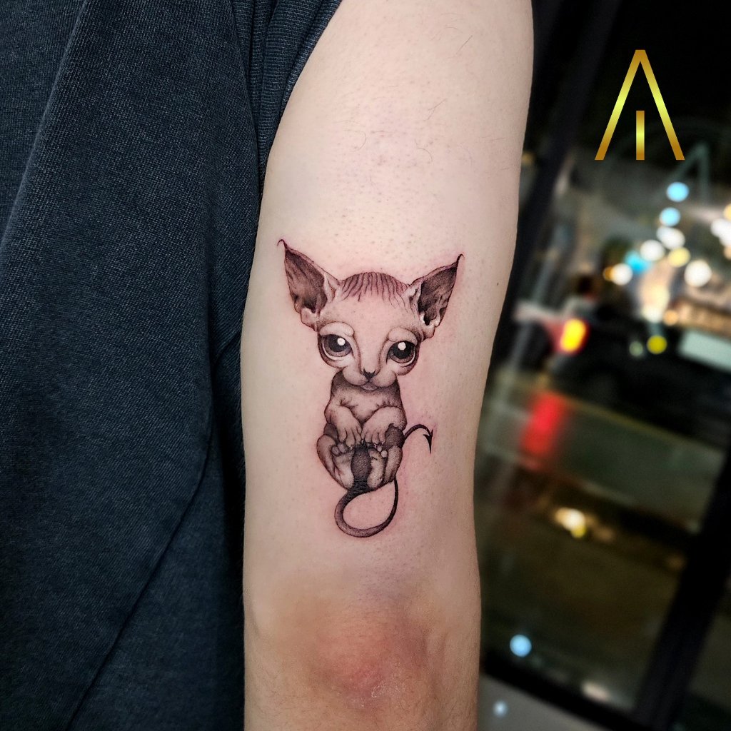 Black and grey tattoo Chiang Mai Artisan Ink