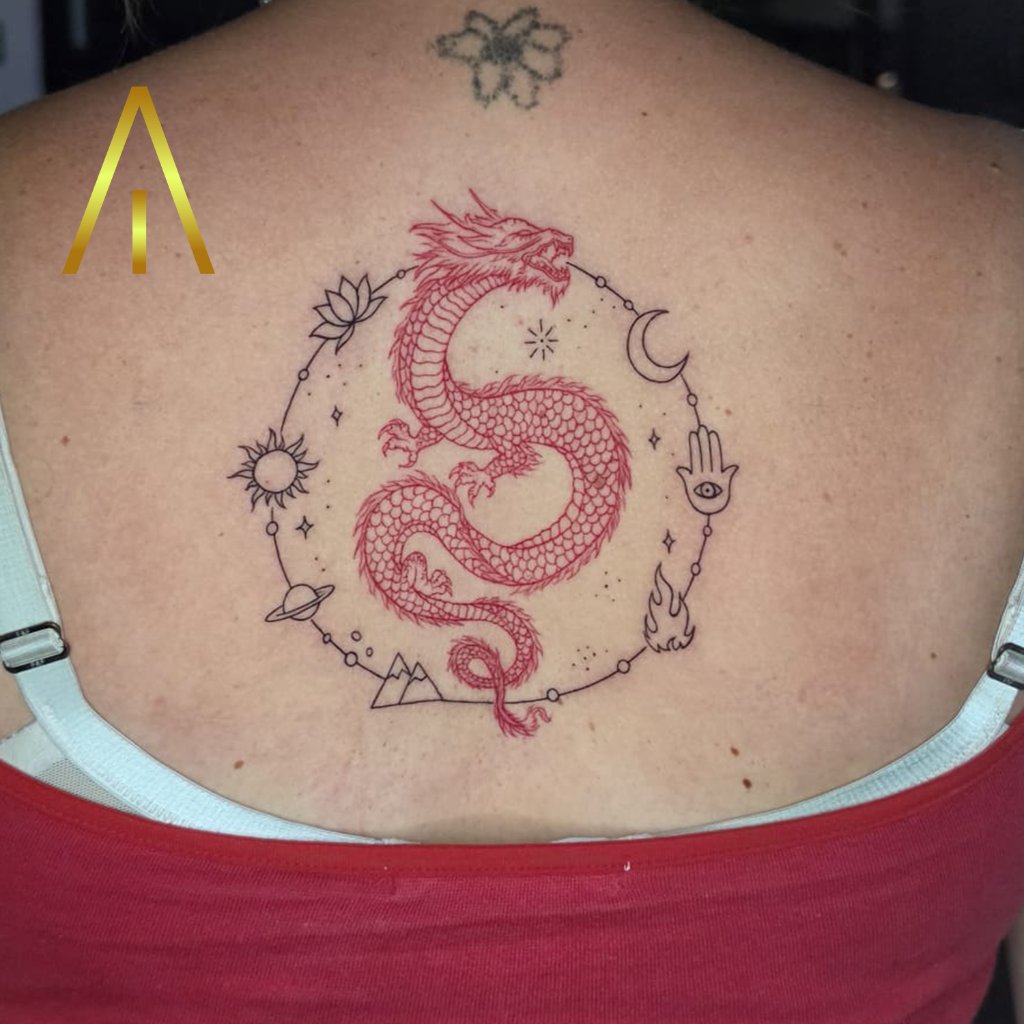 Fine line tattoo Chiang Mai