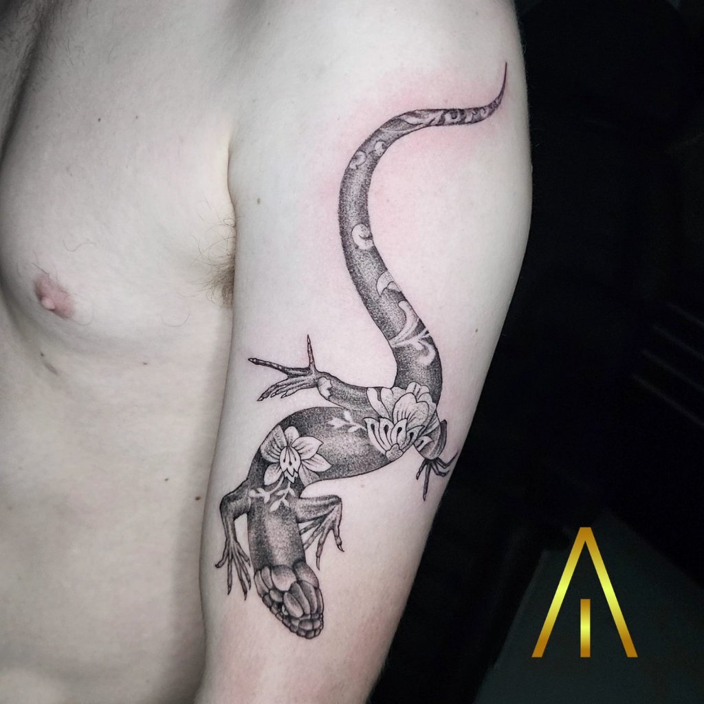 Black and grey tattoo Chiang Mai Artisan Ink