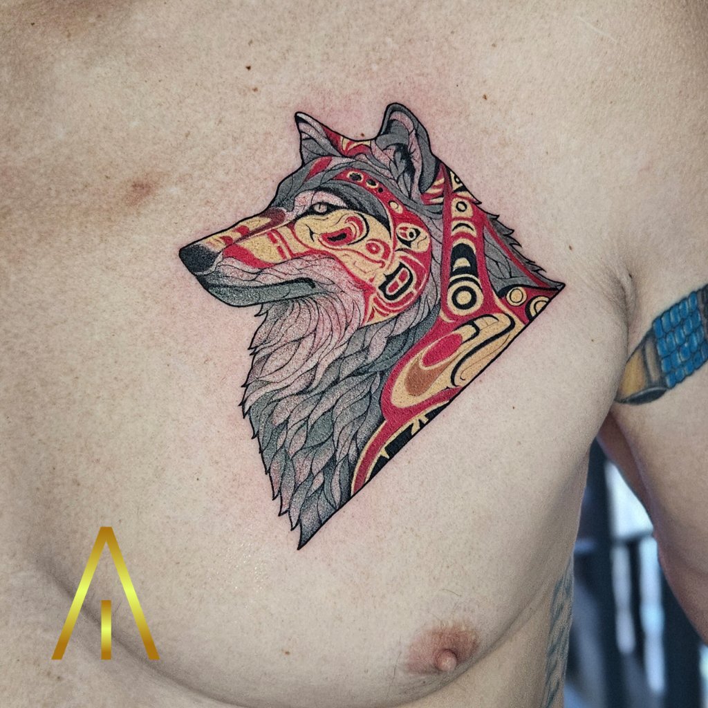 Katie Polynesian geometric tattoo Chiang Mai