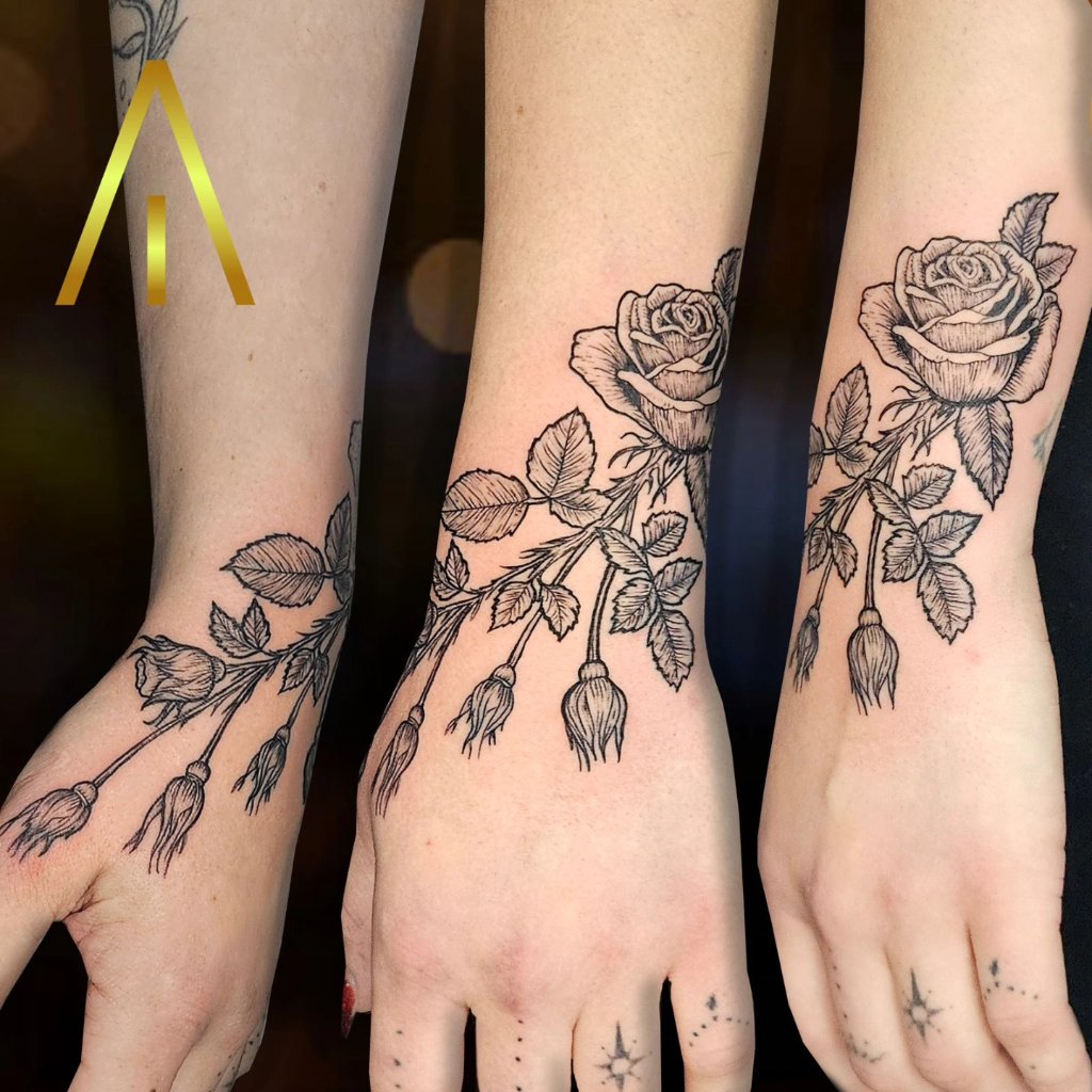 Blackwork tattoo Chiang Mai Artisan Ink