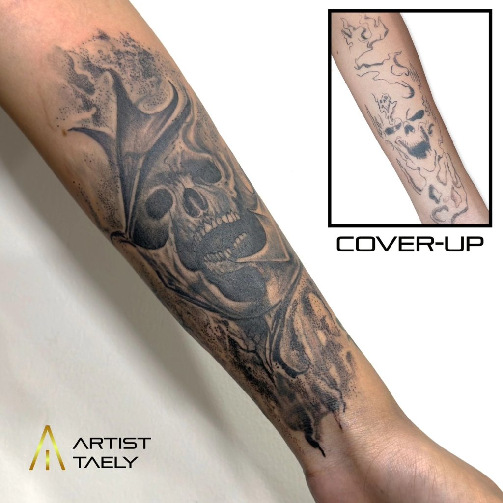Cover up tattoo Chiang Mai Artisan Ink