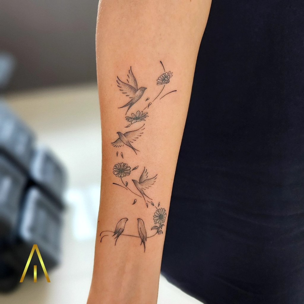 Black and grey tattoo Chiang Mai Artisan Ink