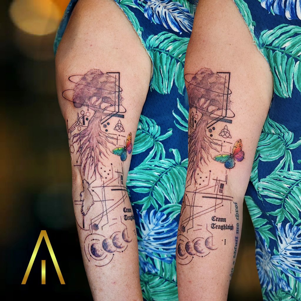 Fine line tattoo Chiang Mai Artisan Ink