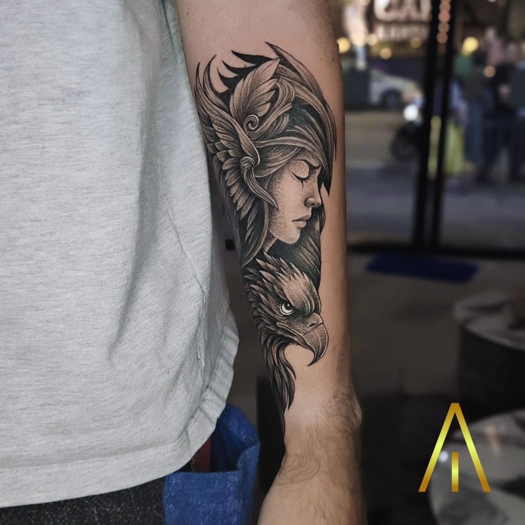 Black and grey tattoo Chiang Mai Artisan Ink