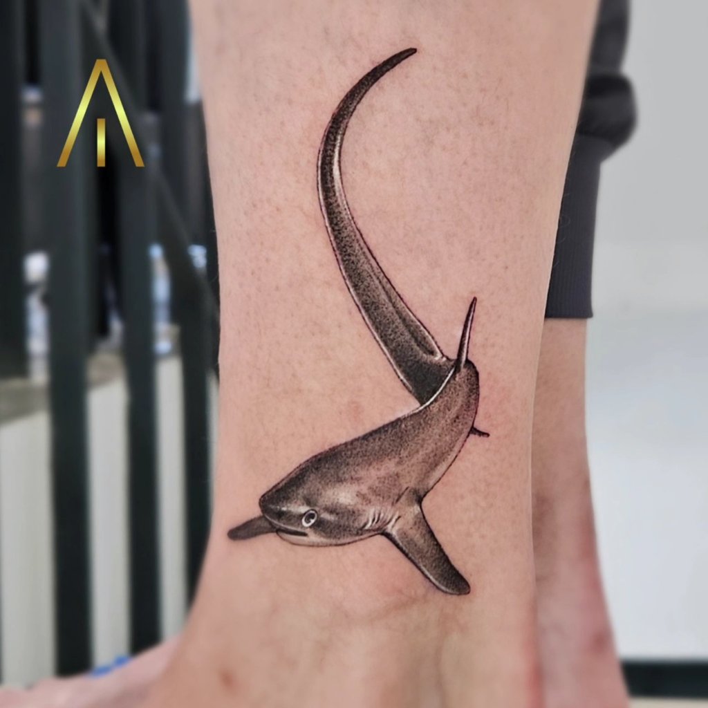 Black and grey tattoo Chiang Mai Artisan Ink