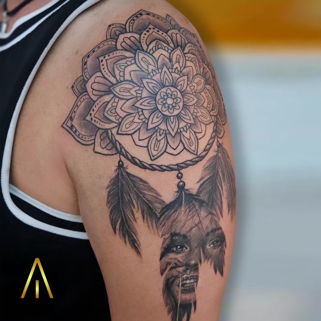 Polynesian geometric tattoo Chiang Mai Artisan Ink