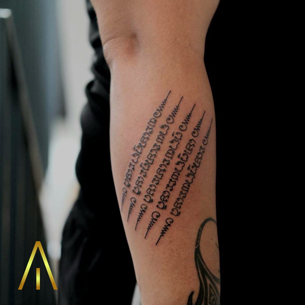 Sak Yant tattoo artwork by Artisan Ink Chiang Mai
