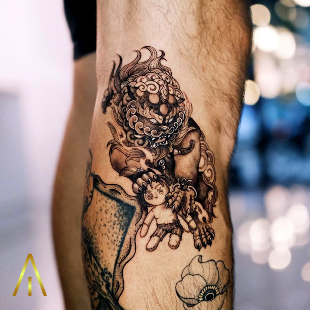 Black and grey tattoo Chiang Mai — Artisan Ink