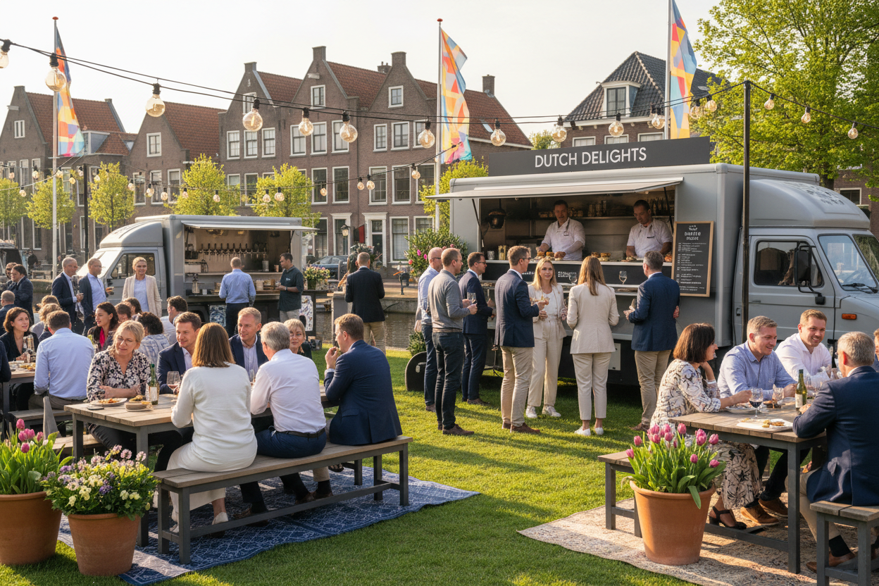 Bedrijfsevent met foodtruck catering
