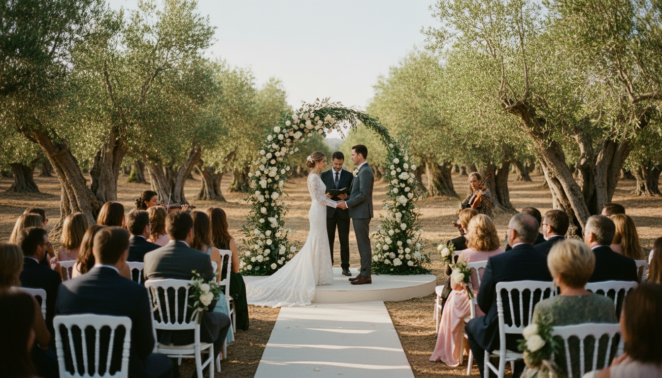 Ceremonia de boda al aire libre