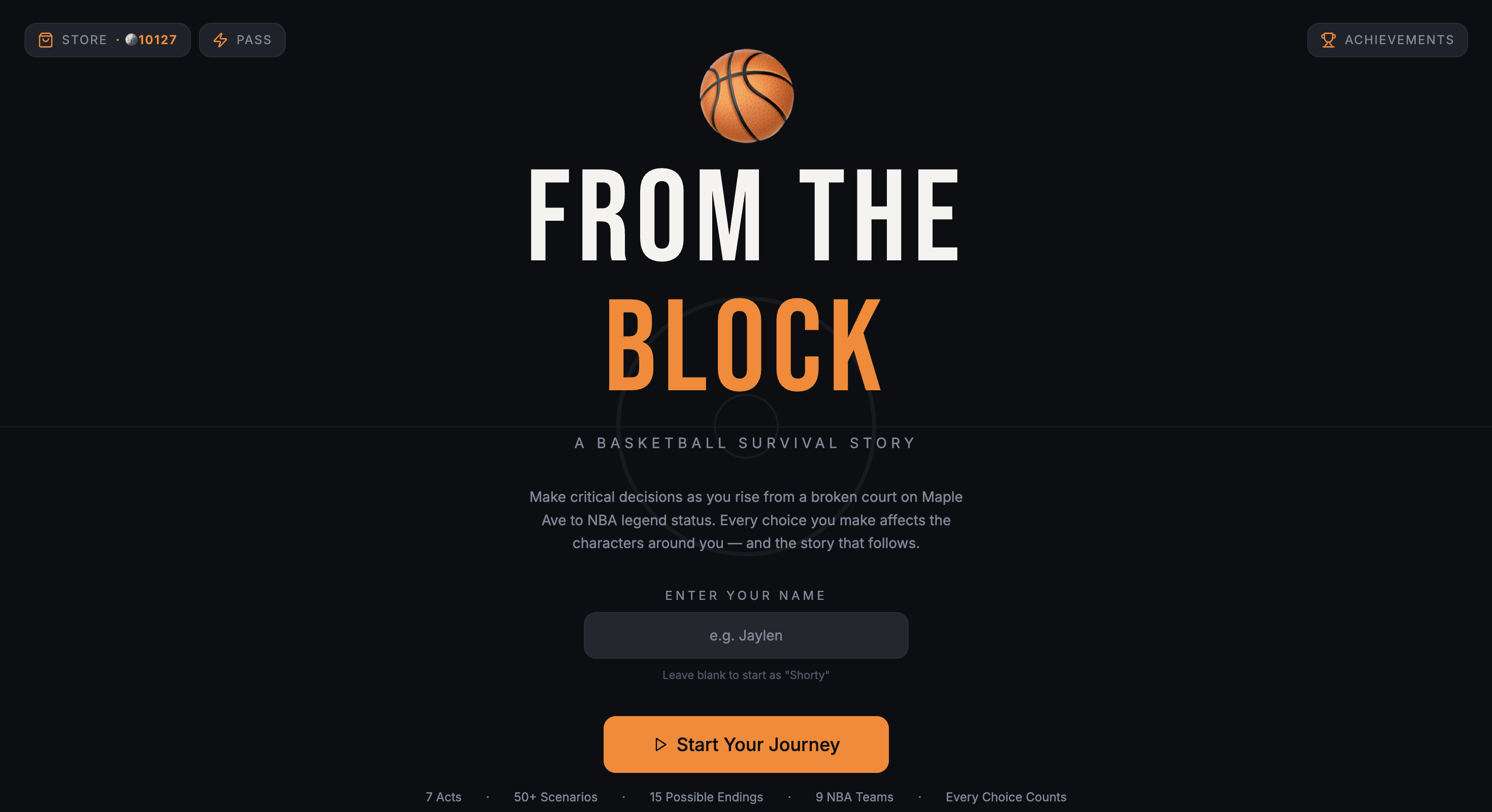 NBA Roleplay template preview