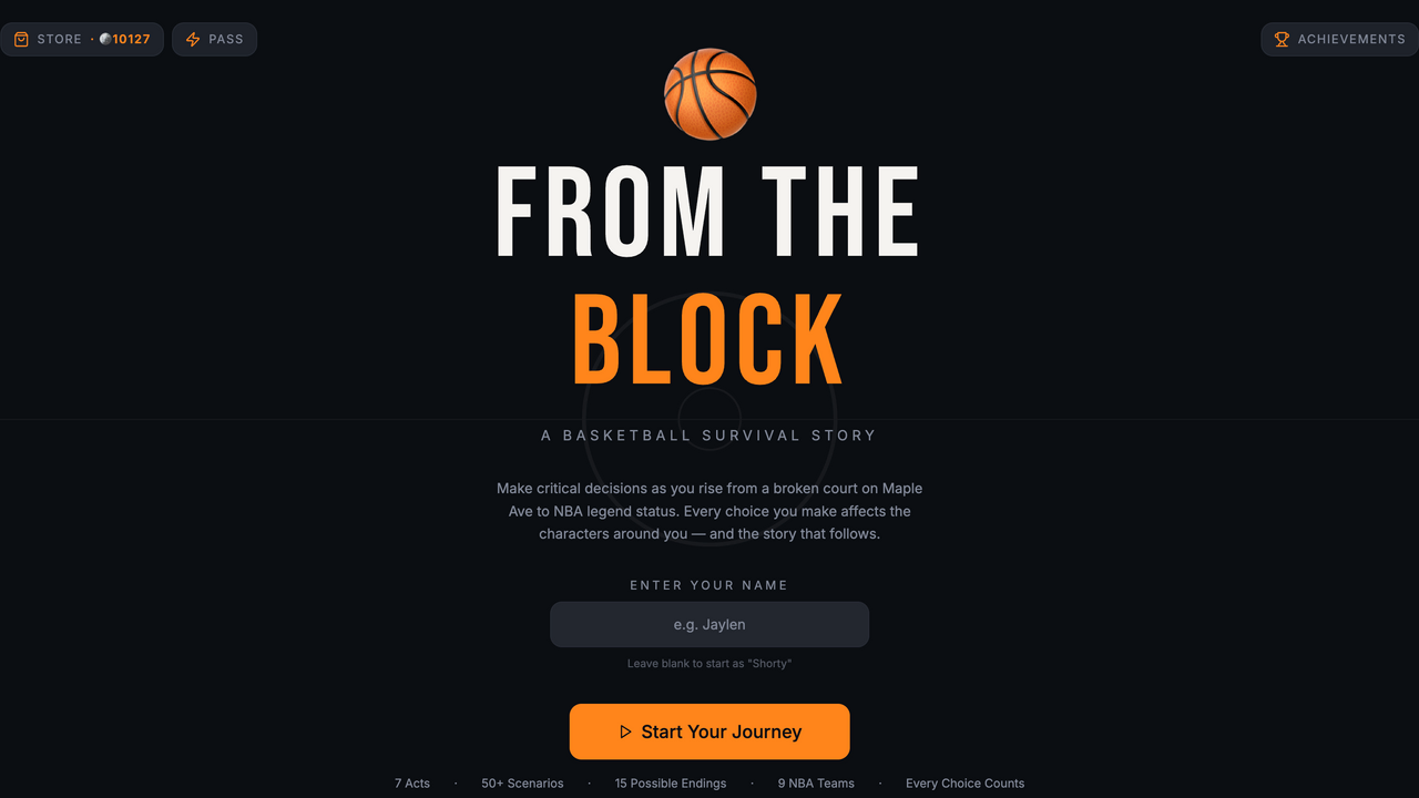 NBA Roleplay template preview