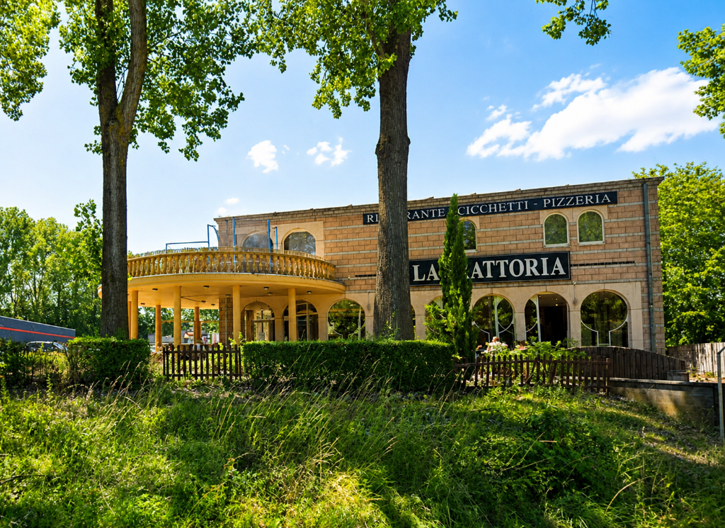 La Trattoria Barchon vue extérieure