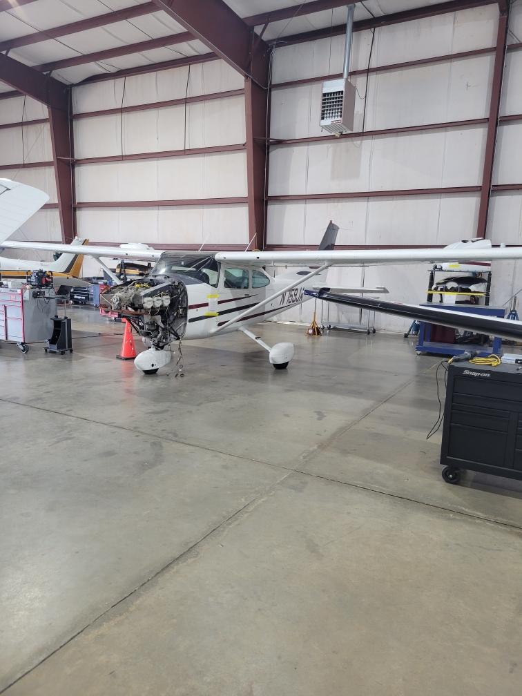 Aircraft in the hangar