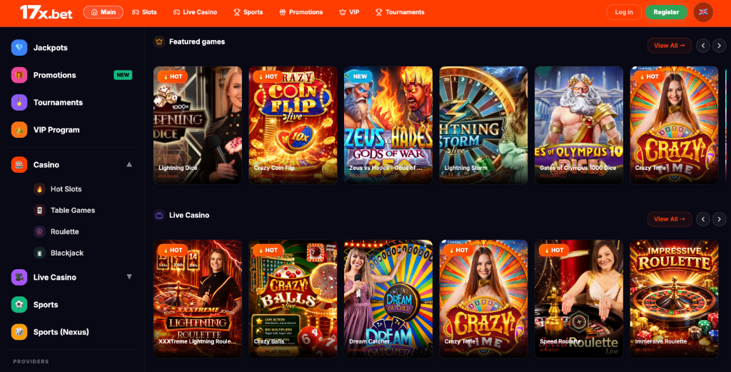 NexGrate casino lobby preview