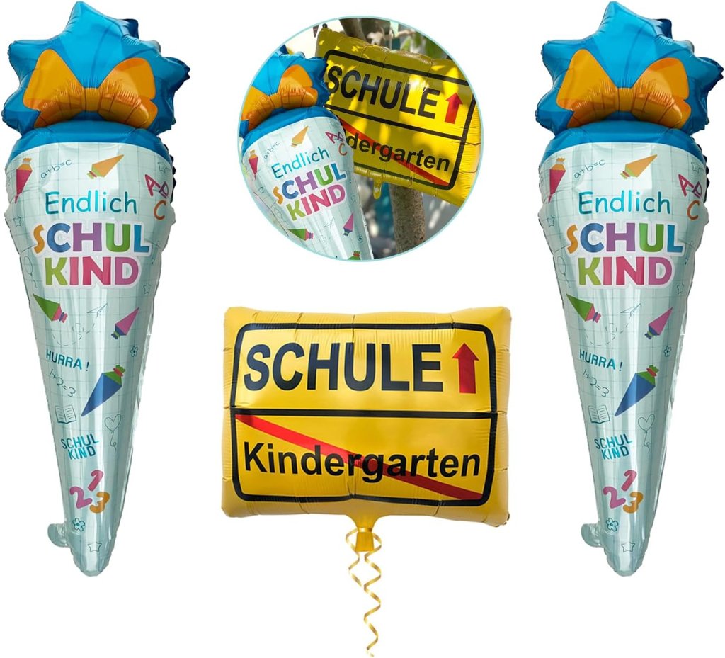 Folienballons Einschulung Schulanfang