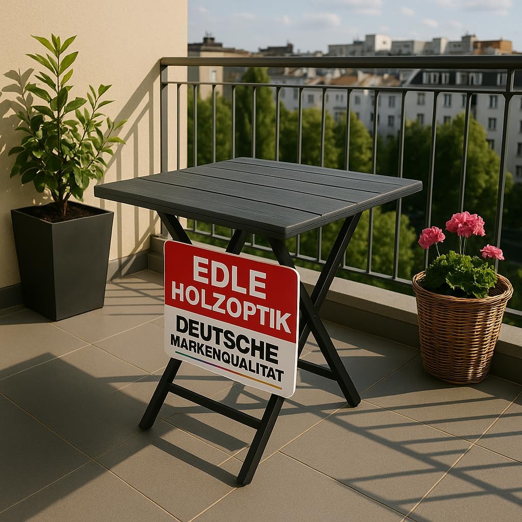 Balkontisch Holzoptik klappbar