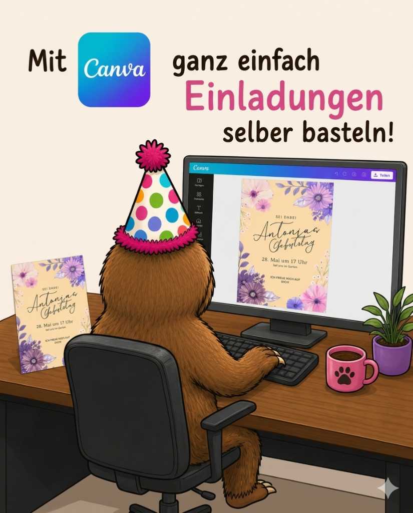 Canva Einladungskarte gestalten