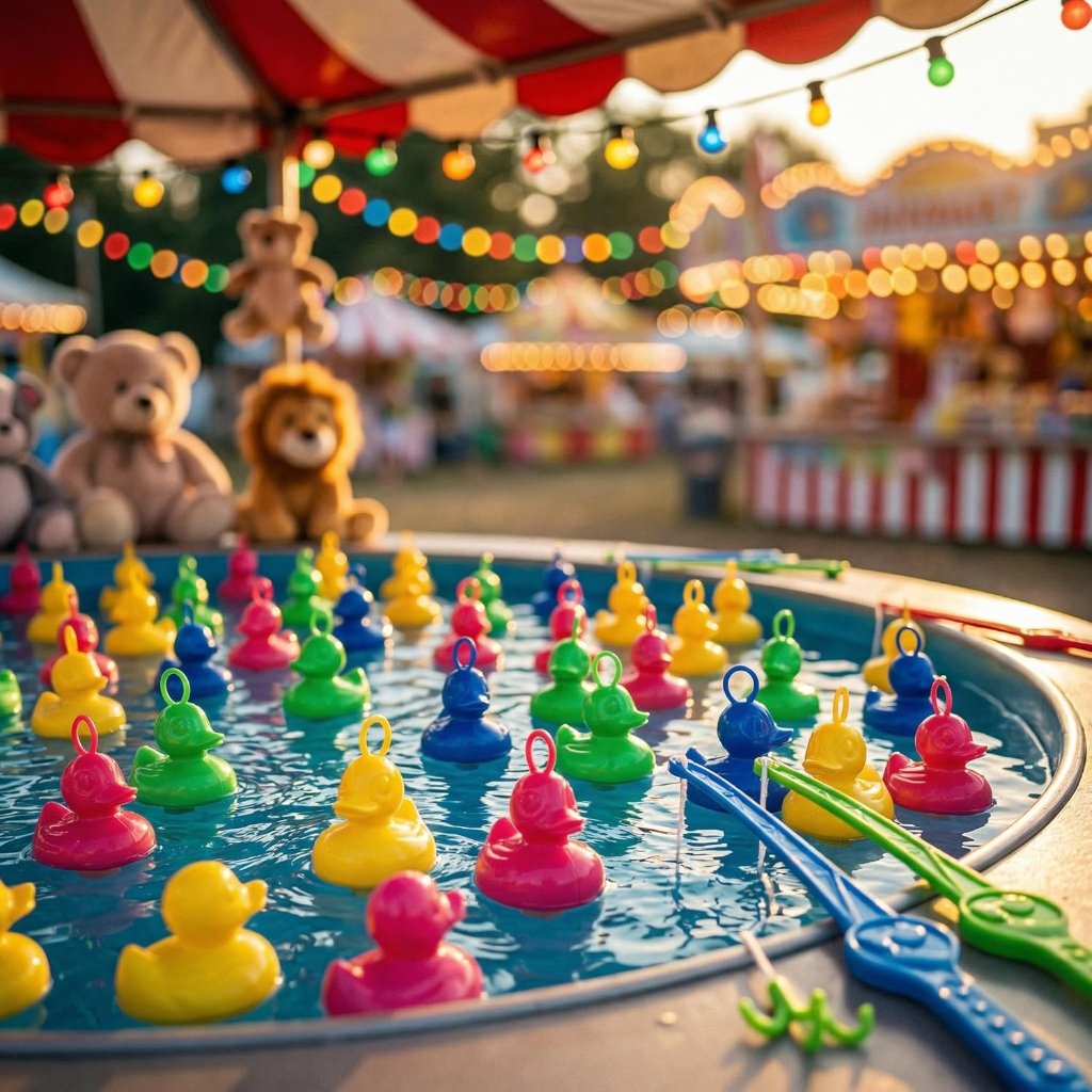 Entenangeln Spiel für Kindergarten- und Schulanfangsfest