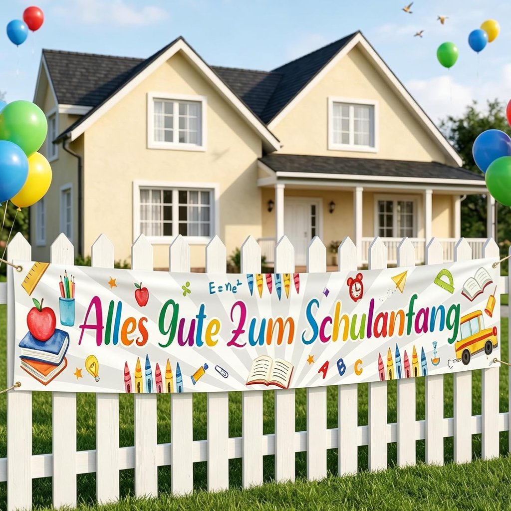 Deko-Banner Schulanfang Einschulung