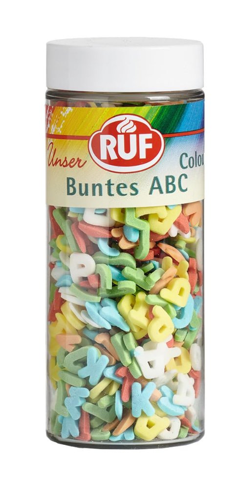 Buchstaben-Streusel Kuchendeko Einschulung