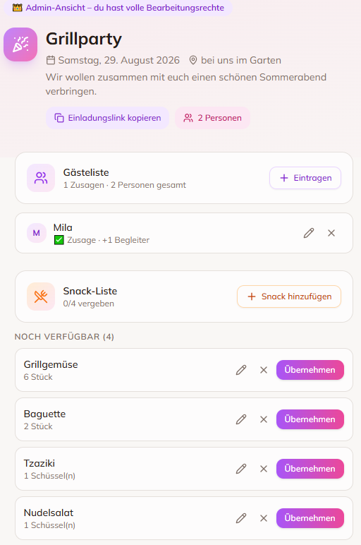 Helfer koordinieren