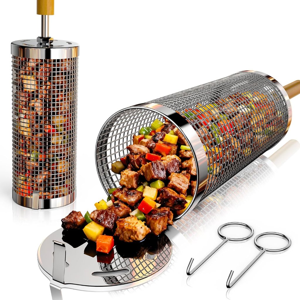 Rollender Grillkorb Edelstahl