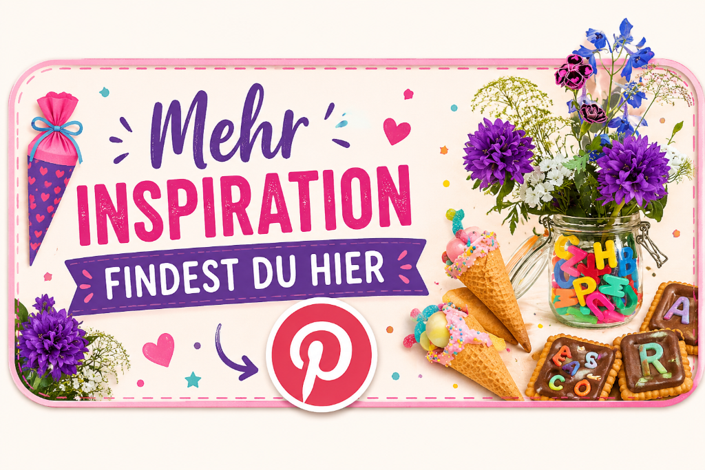 Mehr Inspiration auf Pinterest – Einschulung